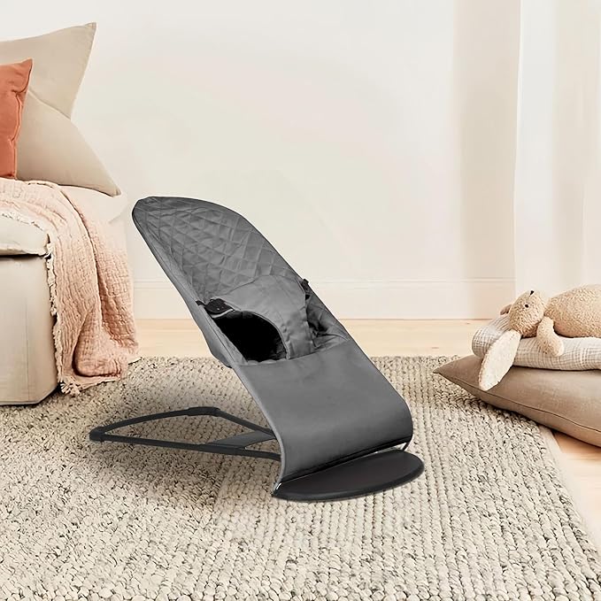 Fabric Seat for Bouncer - for BabyBjorn Replacement Cover Compatible with BabyBjörn Bouncer Bliss, Soft Breathable Machine Washable (Dark Gray)