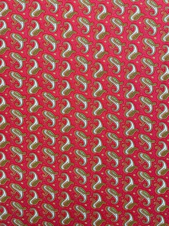 SheetWorld Baby Fitted Playard Sheet 24 x 42 inches, 100% Cotton Woven Sheet, Unisex Boy Girl, Paisley Red Made in USA, Compatible with Travel Crib