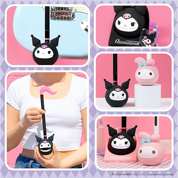 Otamatone Sanrio Kuromi Electronic Portable Music Instrument / Synthesizer Toy from Japan by Maywa Denki (Officially Licensed Hello Kitty and Friends) [English Instructions]