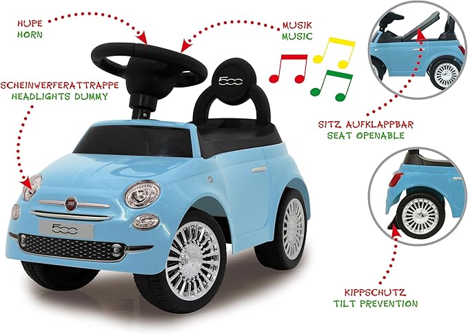 Jamara 460327 Push car, Bobbycar, Blue