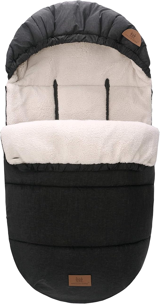 Miracle Baby Bunting Bag for Stroller, Warm Fleece Footmuff with Zippers, Convertible Infant Toddler Sleeping Bag Blanket for Boys Girls