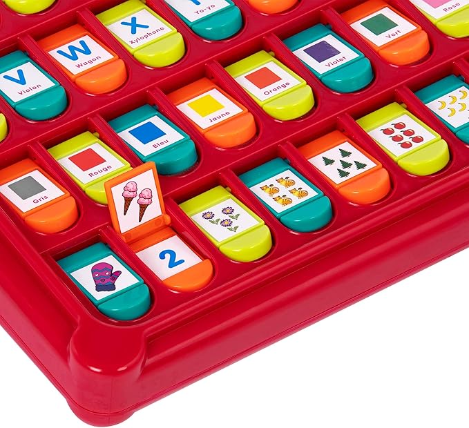Battat - Alphabet Cache-Cache - French Alphabet Toy for Learning - 50 Pop-Up Flaps - Letters, Words, Numbers, Colors, Shapes - Educational Toy for Toddlers, Kids - 3 Years +