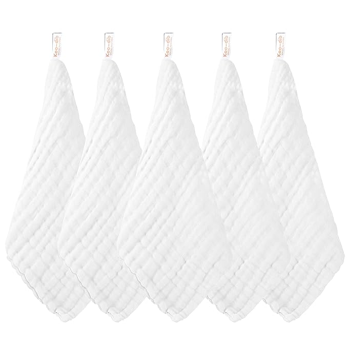 Baby Muslin Washcloths Baby Towels and Washcloths for Face Newborn Essentials Registry Baby Muslin Burp Cloths and Wash Cloths for Sensitive Skin 10 Pack 10x10 Inches
