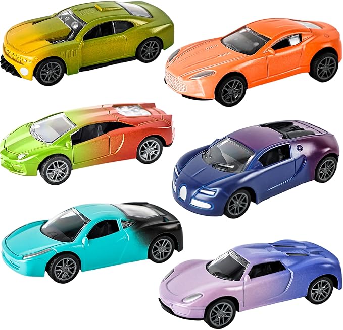 6 Pcs Color Changing Cars Color Change Bath Toys Cars Toy in Water Vehicles Toy for Kids Toddlers Car Goodie Bags Fillers Party Favors