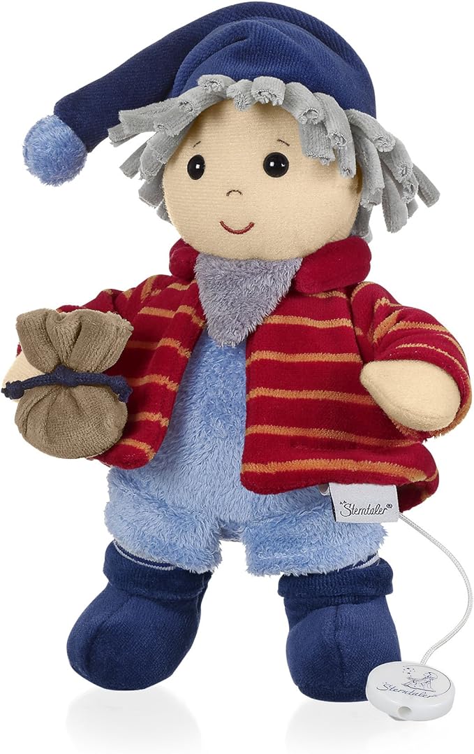 Sterntaler Musical Toy, Snuggle-Sandman, Interchangeable Music Box, Size: M, Multicoloured