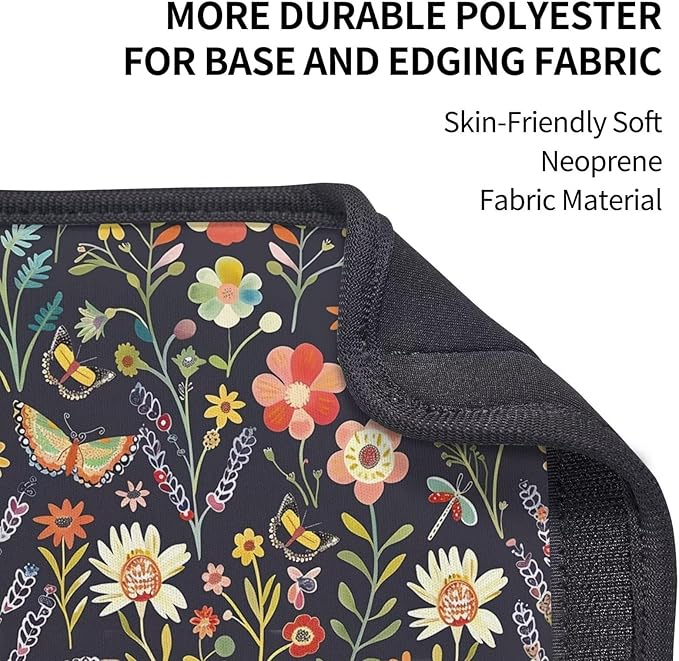 2 Pack Car Seat Belt Pads Cover Cushion for A More Comfortable Driving Herbs Floral Seat Belt Shoulder Strap Covers Hippie Butterflies Harness Pad for Car Interior Accessories
