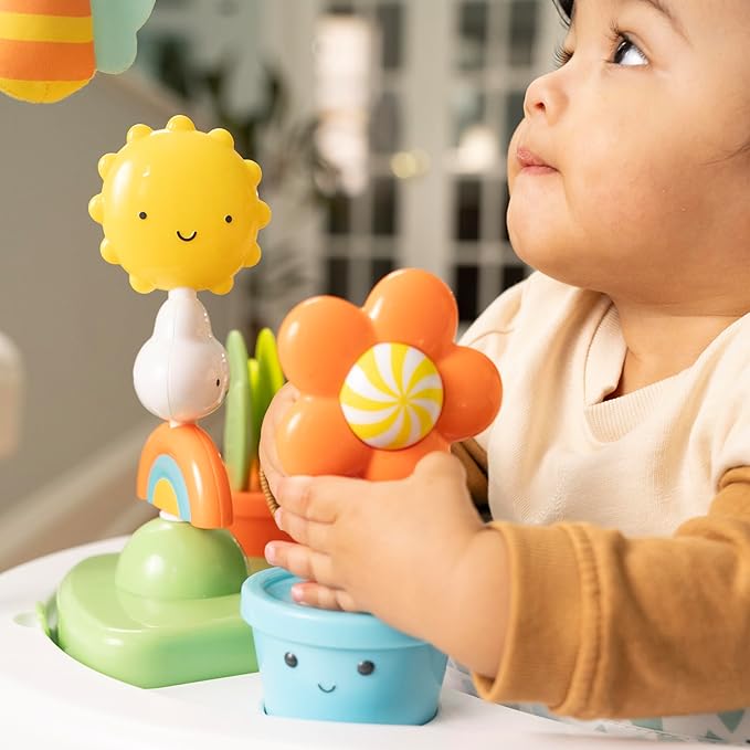 Ingenuity Tummy-to-Toes 6-in-1 Milestone Center, Play Gym, Foldable Mat, Music and Nature Sounds, Lights, Activity Jumper, Table, Playhouse, for Ages 0-48 Months