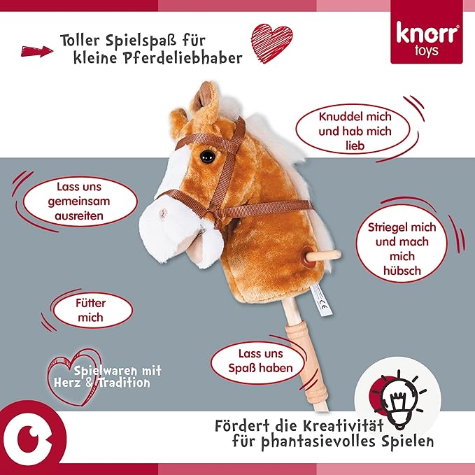 Knorrtoys 40101 Sugar Horse Light Brown