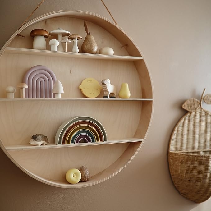 mushie Rainbow Stacker Toy | Made in Denmark (Hillside)