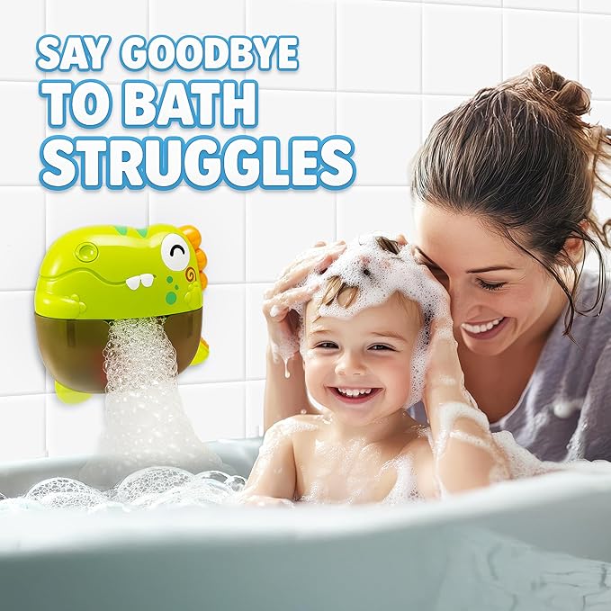 Bath Bubble Machine - Bathtub Bubble Machine Bath Toys | Bathtub Bubble Machine, Light Up Bubbles Maker for Bathtub - Bubbles Bath Maker with Lights and Music, BPA Free