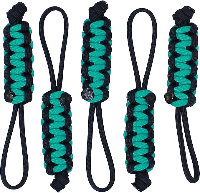 BubbasGarageTv - Large Heavy Duty Paracord Zipper Pulls (Customizable)