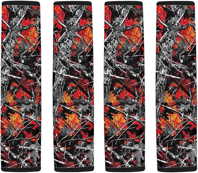 AFPANQZ Auto Seat Belt Covers Cute for Adults Children 2 Pack Safety Seatbelt Pad Cushion Kit Branch Leaf Universal Daiper Bag Backpack Shoulder Straps Pads Comfortable