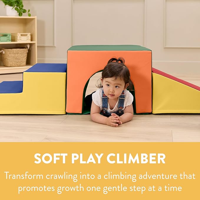Step 'n' Slide Tunnel Climber, Indoor Playset, Assorted, 3-Piece