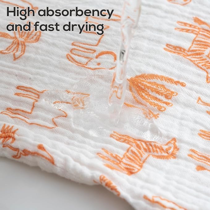 Muslin Baby Washcloths for Newborns, Pack of 8, 11"x11", Super Soft Cotton, Absorbent and Gentle, Baby Cotton Wipes, Baby wash Cloths