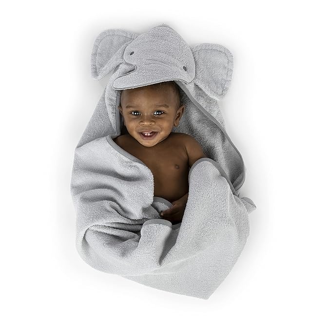 Ingenuity Clean & Cuddly™ Hooded Baby Bathrobe - Grazer™ & Clean & Cuddly™ Hooded Character Towel - Grazer™ & Clean & Cuddly™ 6-Pack Terry Washcloth Set - Grazer™