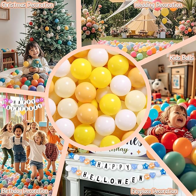 GOGOSO Ball Pit Balls for Toddlers Dogs Baby Boys Girls 2.2Inch Plasticball Toys for Kid Play Tent Birthday Slides Party Decor 50 100 170 200 500 1000