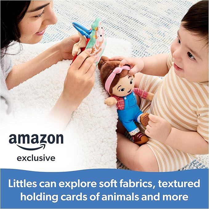 Ms. Rachel Official Farm Friends Baby Registry Gift Set with Plush, Animals Cards & Finger Puppet, Educational Toys & Baby Toys for Girls & Boys Ages 0+ (Amazon Exclusive)