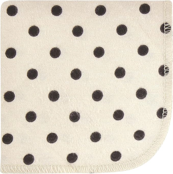 Hudson Baby Unisex Baby Flannel Cotton Washcloths, Neutral Pink Floral 12 Pack, One Size