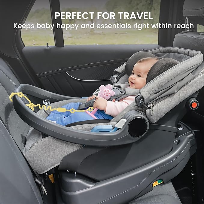 Lulyloo Silicone Multi-Use Straps for Baby Essentials - Food-Grade Loops with Non-Slip Design for Strollers, High Chairs & Car Seats Clean, Neutral Colors Keeps Bottles Teethers Pacifiers & Toys Reach