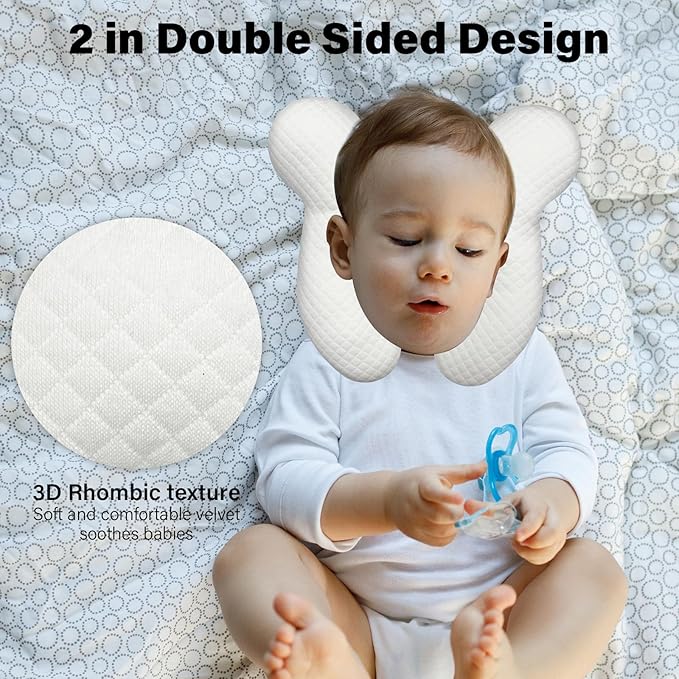 Baby Neck Pillow - Upgraded Baby Support Travel Head Pillow, Portable Headrest for Toddlers & Children for Car Rides, Planes, Road Trips (A3)