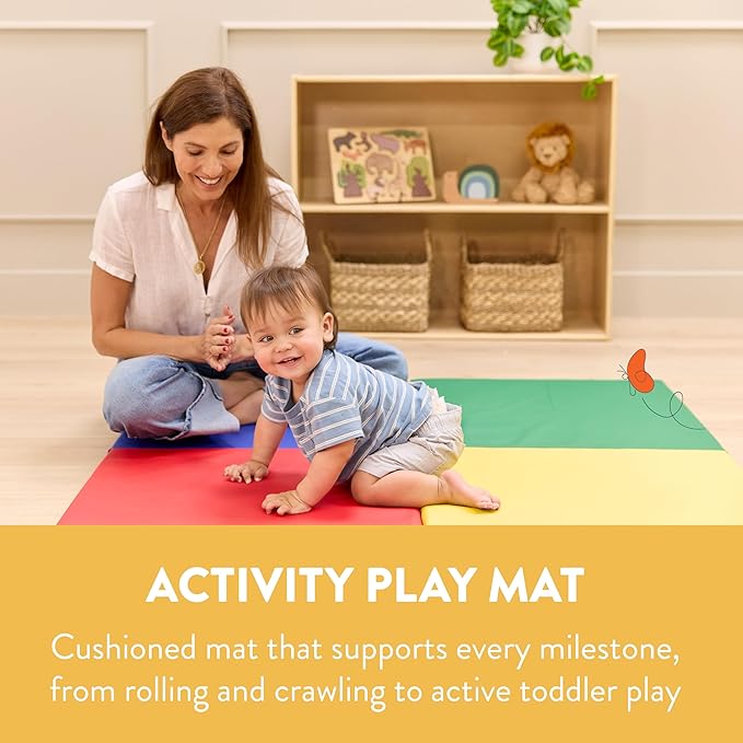 FourSquare Folding Activity Mat, Folding Playmat, Assorted