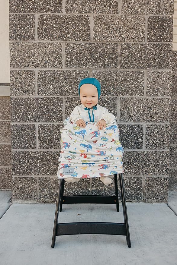 Copper Pearl Multi-Use Cover: Car Seat Covers, Nursing Cover, and Stroller Cover - Stretchy Fabric, All-Season Use, Stylish Designs, Easy Access for Moms - Justice League™