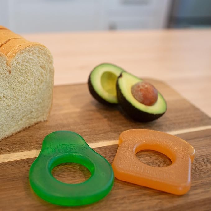 Dr. Brown's AquaCool Water-Filled Teether, Cooling Baby Teether Toy for Sore Gums, Avocado Toast Shapes, BPA-Free, 3m+, 2-Pack
