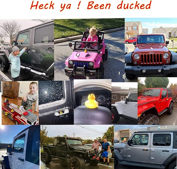 WQTHE 30 Pack Rubber Duck for Jeeps Ducking - 2.3 Inch Bulk Floater Duck for Kids - Baby Bath Toy Assortment - Party Favors, Birthdays, Bath Time, and More (30 Varieties)