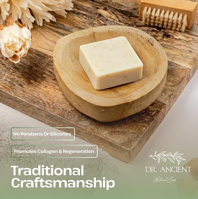 Dr.Ancient Donkey Milk Soap Bar Natural Moisturizing Milk Soap Ancient Inspired Handmade for Face and Body Gentle Cleanser for Sensitive and Dry Skin 5 oz