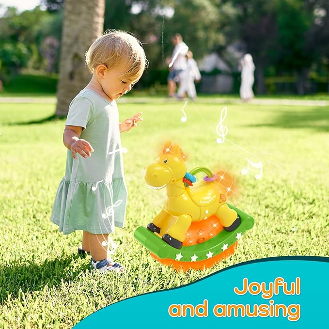 Baby Crawling Walking Toys for Toddlers with Adorable Shape, Musical Car Crawling Developmental Toys with Sounds and Lights, Ideal Gifts for Babies