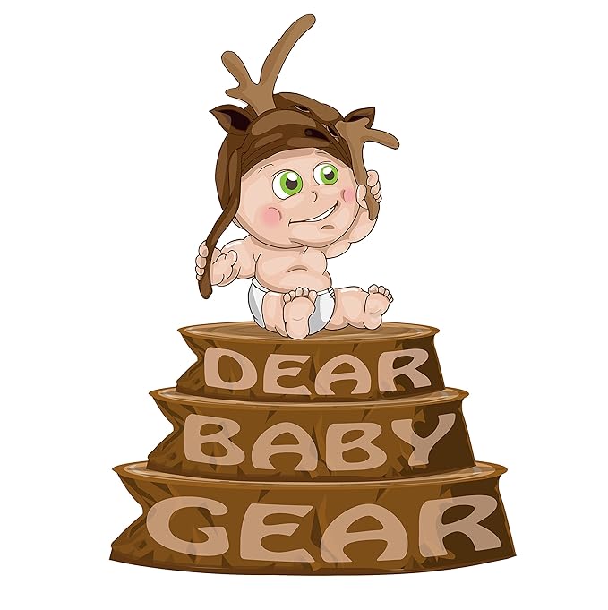 Dear Baby Gear - Baby Car Seat Canopy - Infant Car Seats Covers - Carseat Canopies for Boys & Girls - Toddler Carseat Cover w/Snap Opening (Dainty Forest Animals Nuts and Berries, Light Gray 40"x30")