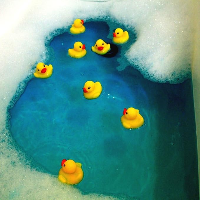 Novelty Place Rubber Duck Baby Bath Toy Set – 48PCS Cute Floating Ducky Toys for Kids, Toddlers & Babies, Fun Water Playtime Accessories for Bath, Pool & Party Decorations