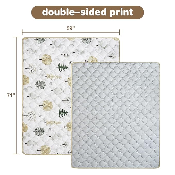 Baby Play Mat, Extra Large&Thick Baby Mat for Floor, Foldable Padded Floor Mat for Baby