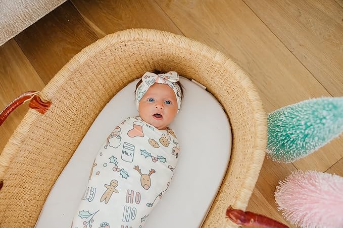 Copper Pearl Baby Stretchy Soft Knit Headband Bow Cindy