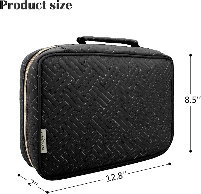 Micom Hair Accessories Storage Bag For Baby Girls, Hair Bow Organizer, Multifunctional Hair Accessories Storage Carrying Case for Display Hair Clips, Headbands, Scrunchies, Travelling Storage Bag