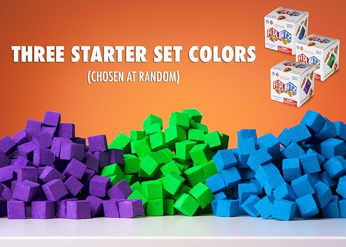 Play Visions FidlBitz® - Revolutionary Cubes That Stick Together, But Not Sticky! (Starter Set (Assorted Colors))