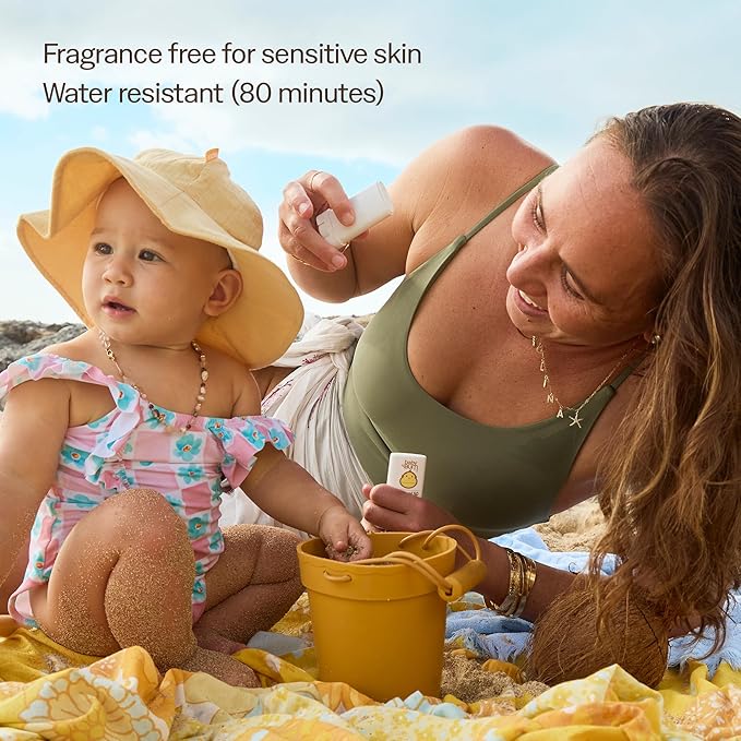 Baby Bum Mineral Sunscreen Face Stick - SPF 50 - UVA,UVB Face and Body Protection - Fragrance Free Safe for Sensitive Skin- Travel Size 0.45 Ounce (Pack of 2)
