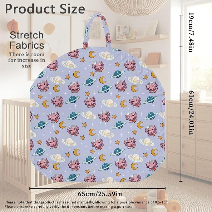 Newborn Lounger Cover, Salamander Print Soft Comfortable Baby Lounger Cover Removable Baby Lounger Slipover Snug Elastic Infant Lounger Cover for Most Babies