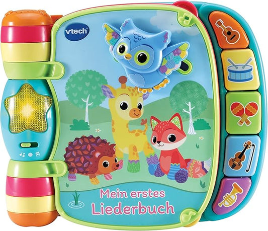VTech Baby My first songbook - colourful book with 6 pages and moving elements to play, listen and sing along - for children from 6-36 months