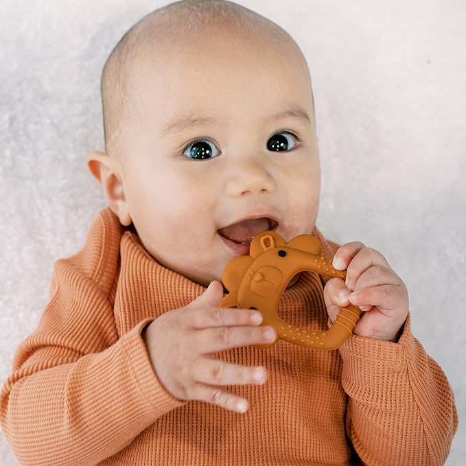 Loulou Lollipop Wild Silicone Baby Teether - Lion