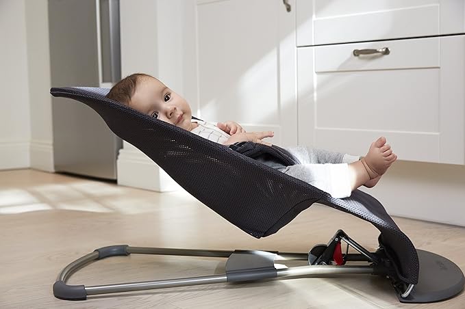 BabyBjörn Fabric Seat for Bouncer - Anthracite, Mesh, Anthracite, 1 Count (Pack of 1)