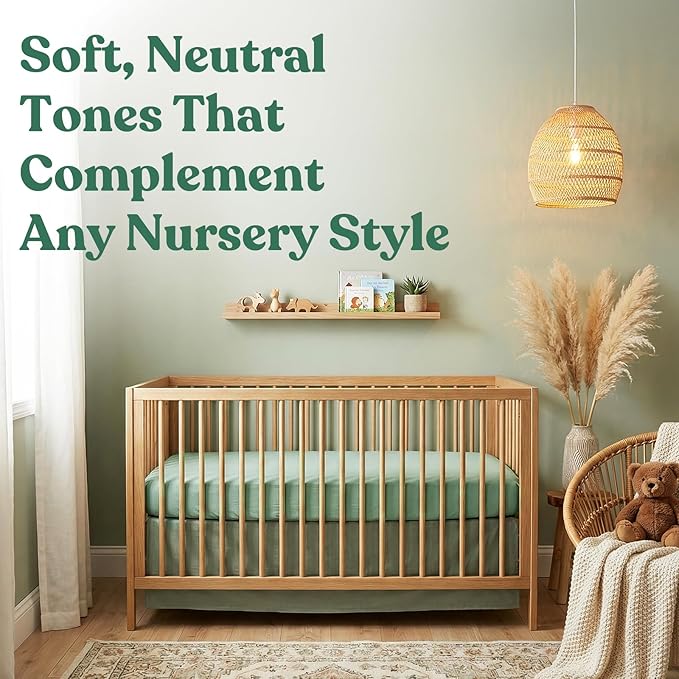 Comfort Crib Sheets for Boys: Soft Fitted Crib Sheet That Stays Put, Universal Fit for 28x52 Crib Mattresses, Hypoallergenic with a Calming Effect, 2-Pack (Navy & Grey)