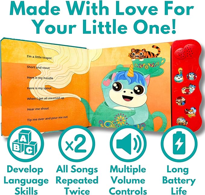 Astro Learns English Bundle Deals — Musical Toys & Interactive Sound Board Book for Toddlers 1-3, Singing & Learning Songs for Babies, Educational Talking Musical Toy, Sing Along Songs