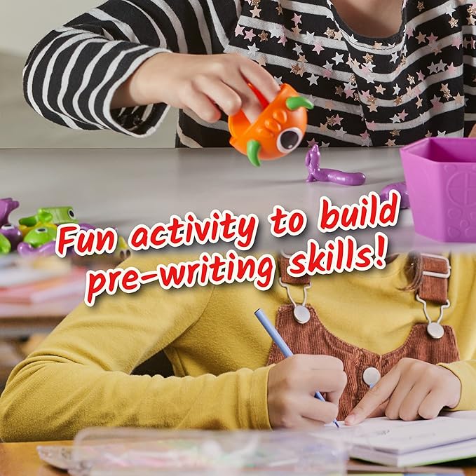 hand2mind Grab That Monster Fine Motor Activity Set, Occupational Therapy Toys, Pincer Grasp Fine Motor Skills Toys for Toddlers 3-4, Play Therapy Games for Kids, Preschool Learning Activities