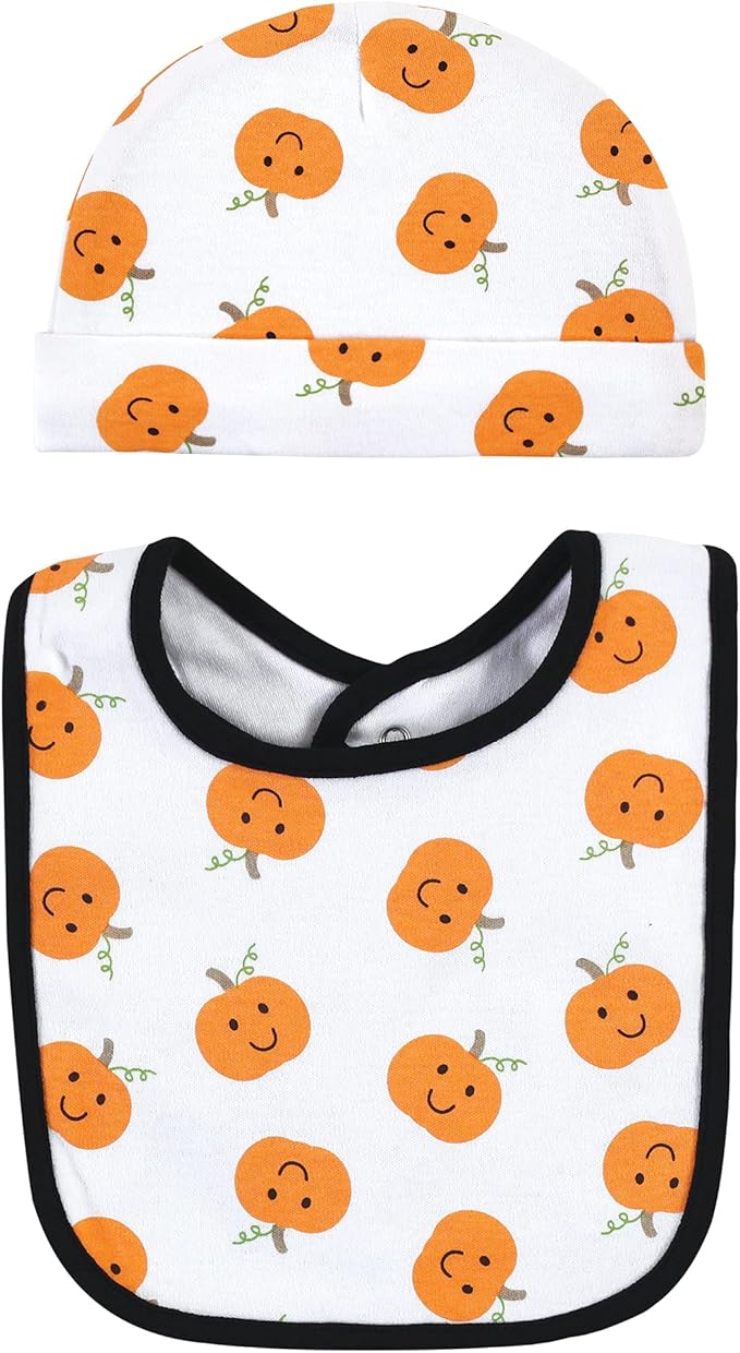 Hudson Baby Unisex Baby Cotton Bib and Headband Set