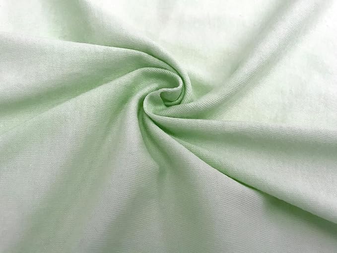 American Baby Company 100% Natural Cotton Fitted Pack and Play Sheet 39" x 27" - Soft & Breathable Pack N Play Sheet for Playpen, Playard & Mini Crib Mattress, Green, for Boys & Girls