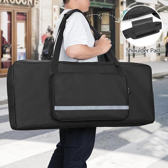 GRAOSO Baby Bouncer Transport Bag, Bouncer Carrier Compatible with Baby Bjorn Bouncer Balance Soft and Bouncer Bliss, Double Zipped Travel bag with shoulder Pad, Black