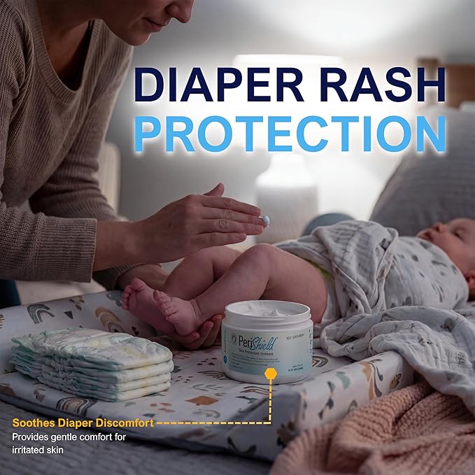 MED PRIDE Skin Protectant 16 oz Diaper Rash Ointment Zinc-Oxide Diaper Rash Cream For Babies With Vitamin A, D & E- Paraben-Free Healing Baby Butt Cream For Rash Treatment & Prevention