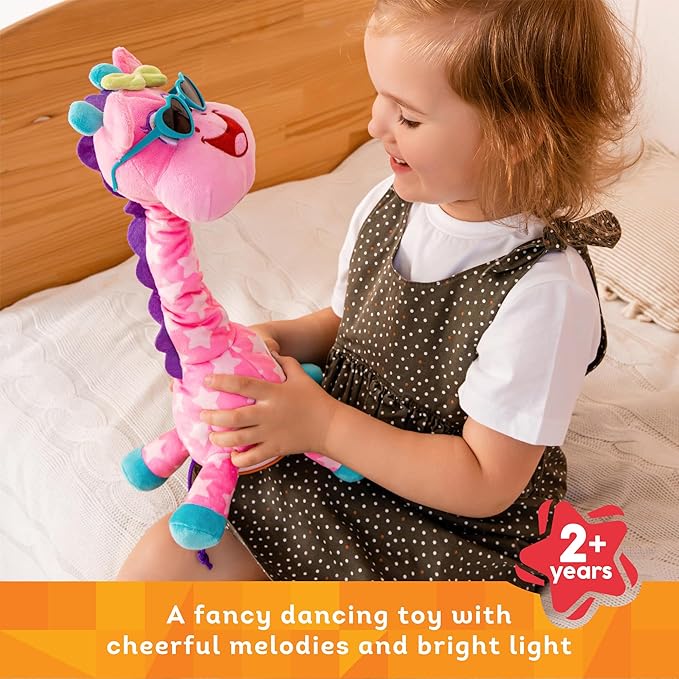 Kids Hits Dancing Giraffe Toy – Musical Light-Up Animal with Songs, Phrases & Movement – Interactive Toy for Toddlers Age 2+