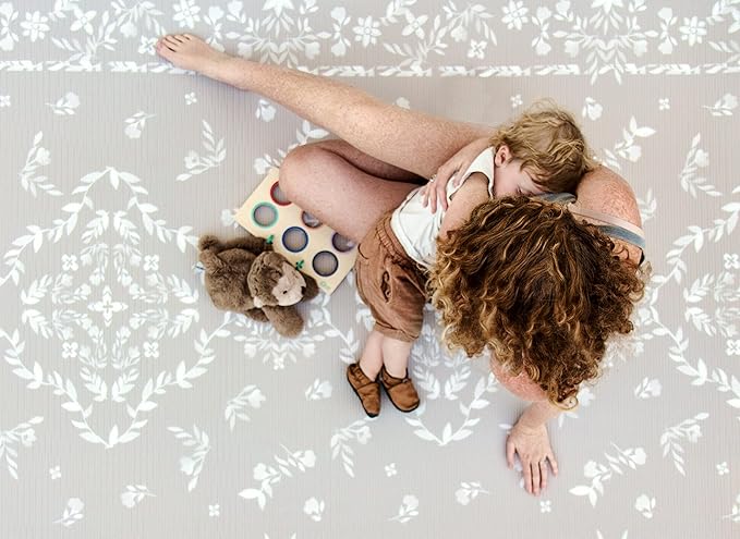 The Shwally PlayMat - Soft Baby Play Mat - Reversible Foam Floor Mat - Waterproof, Wipe-Clean, Durable, Non-Toxic and Hypoallergenic - Large (6.5' X 4.5')